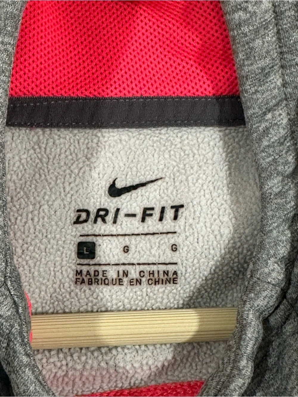 Nike Kids’ Heather Gray Cowl Neck Sweatshirt with Pink NIKE Script